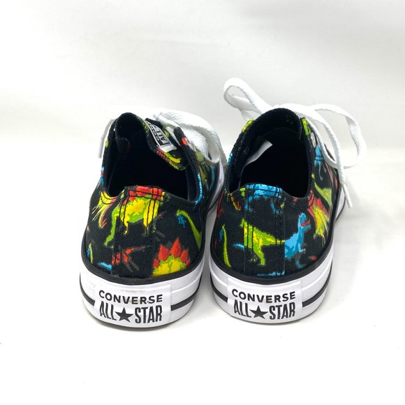 💖MEGA SALE💖Converse Ctas OX Black Bleached Cyan Shoes Junior Canvas 670350C - Picture 4 of 10